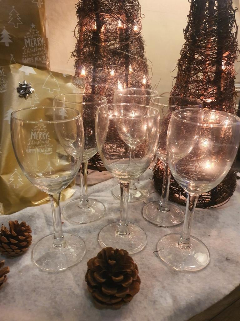 6 verres à vin 16,5cm, Collections, Enlèvement, Comme neuf