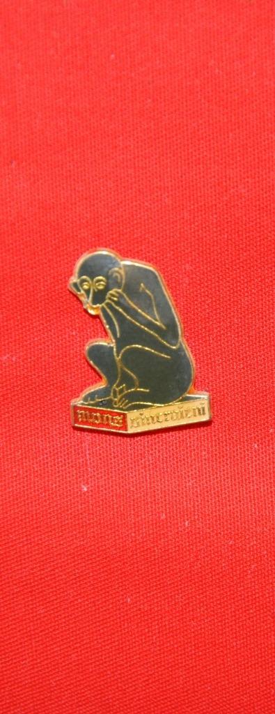 pin's metal emaillé singe de mons (x2012), Collections, Broches, Pins & Badges, Enlèvement ou Envoi, Comme neuf, Ville ou Campagne