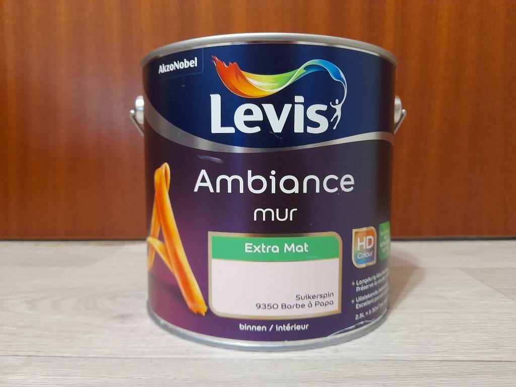 Levis verf voor binnen, 2,5L, Ambiance mur, kleur Suikerspin, Neuf, Autres couleurs, Enlèvement, Peinture