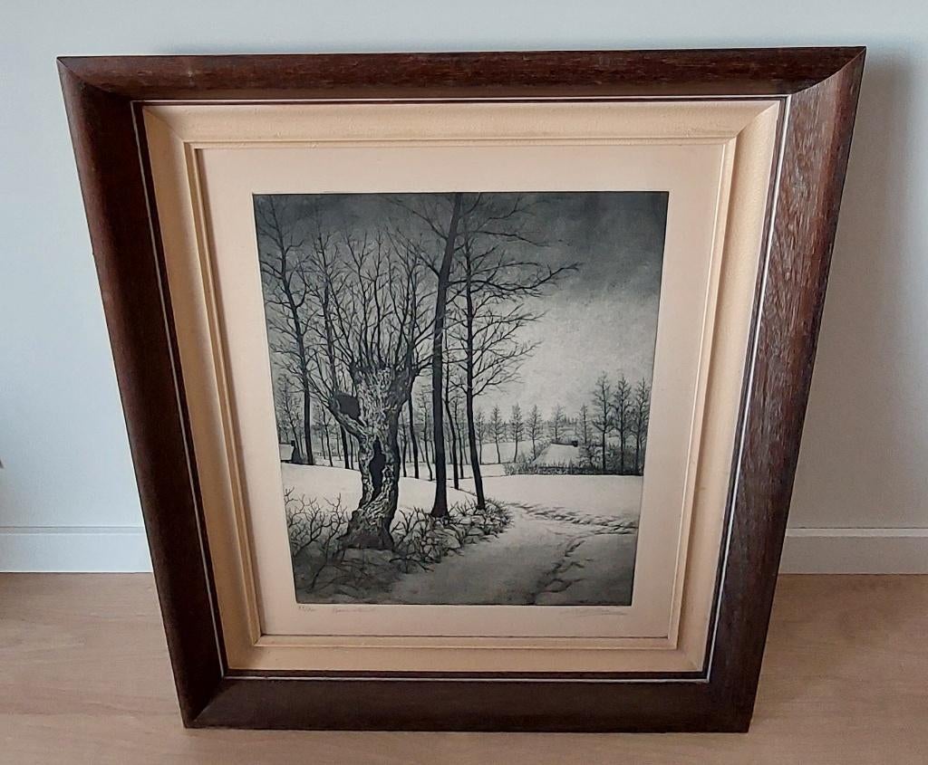 Peinture « Résignée » EM. Le Cooman, Antiquités & Art, Enlèvement