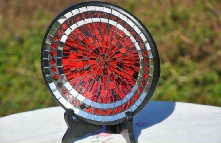 vide poche vintage  mosaique effet miroir, Antiquités & Art, Enlèvement ou Envoi