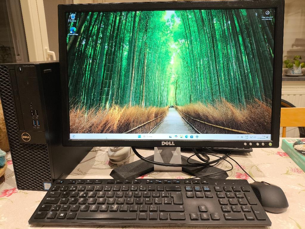 Dell Optiplex 3050, Windows 11, scherm, toetsenbord en muis, Computers en Software, Desktop Pc's, Gebruikt, 3 tot 4 Ghz, HDD, SSD
