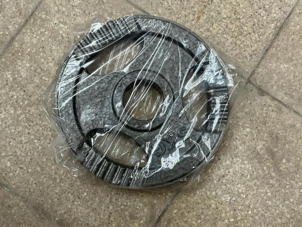 Gietijzeren 50mm Halterschijf 5kg, Ophalen of Verzenden, Nieuw, Benen, Halterschijven