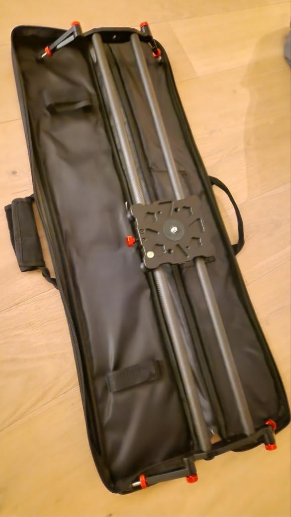 80 cm Pro Carbon Fiber Slider Dolly Track Stabilizer Rail, TV, Hi-fi & Vidéo, Enlèvement, Comme neuf, Autres types