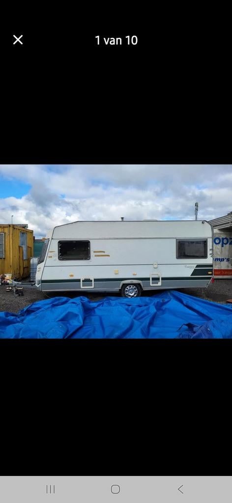 Caravan sloop Camper bouw geen kenteken, Caravans en Kamperen, Caravans, Bedrijf, Douche, Gascomfoor, Kachel, Koelkast, Ophalen