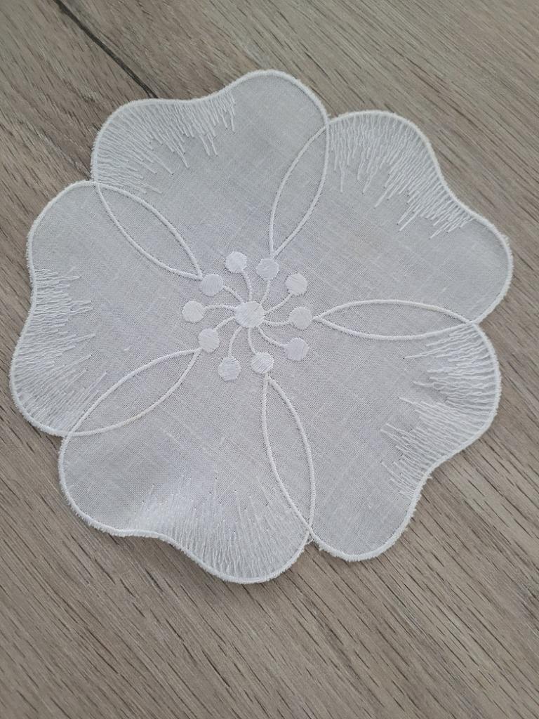 6 sierdoekjes (wit)  -  NIEUW, Ophalen of Verzenden