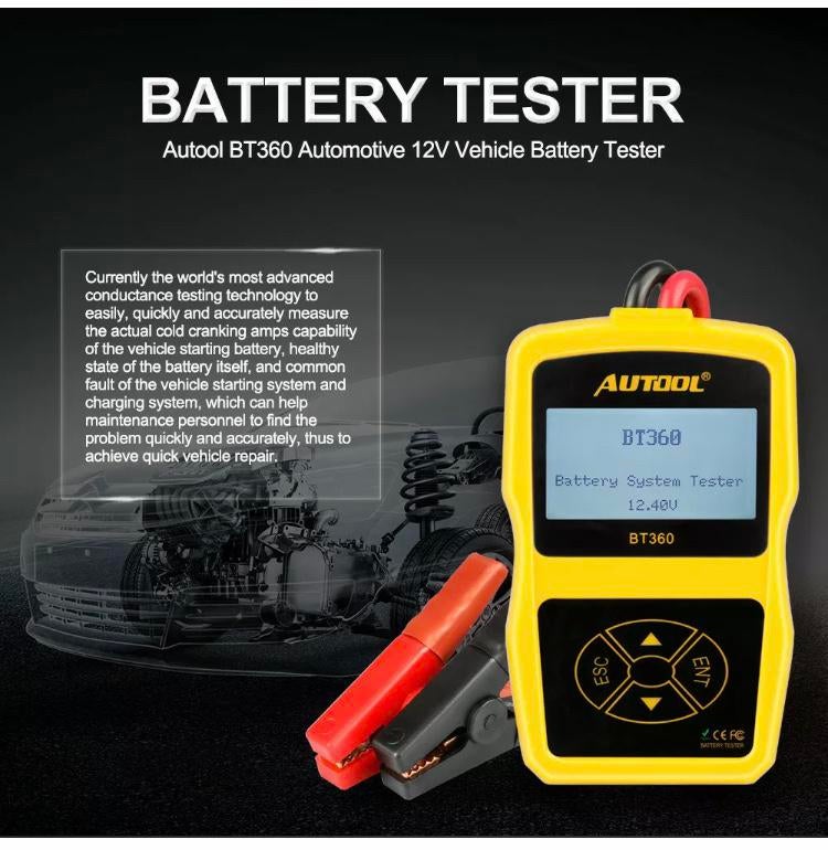Autool BT-360 Testeur de batterie Testeur de batterie, Enlèvement ou Envoi, Neuf