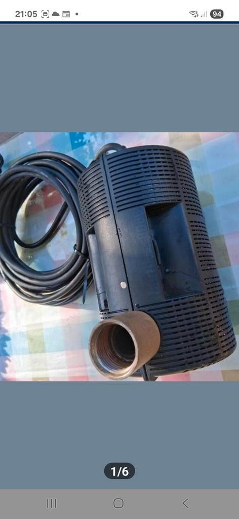 Pompe Oase 8000, Enlèvement