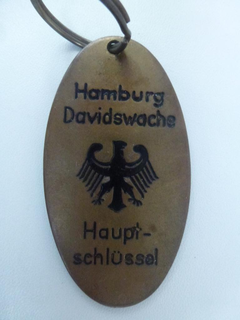 oude sleutelhanger Hamburg Davidswache Hauptschlüssel, Verzamelen, Ophalen of Verzenden, Gebruikt, Stad of Land