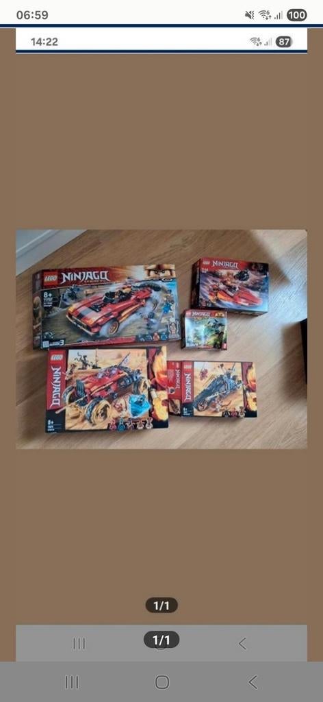 71737 lego ninjago, Ophalen of Verzenden, Zo goed als nieuw, Lego