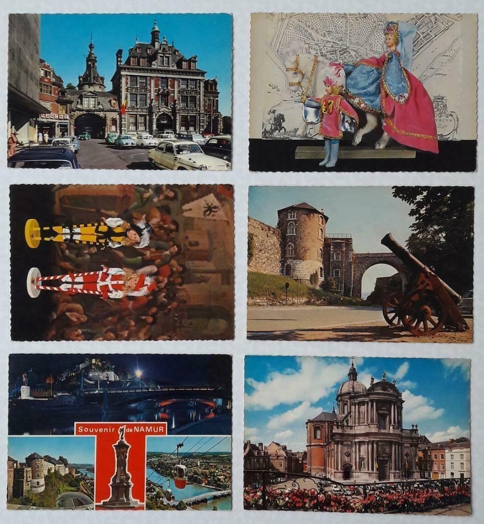 Lot de 6 cartes postales anciennes Namur années 60, Enlèvement ou Envoi, 1960 à 1980, Non affranchie, Namur