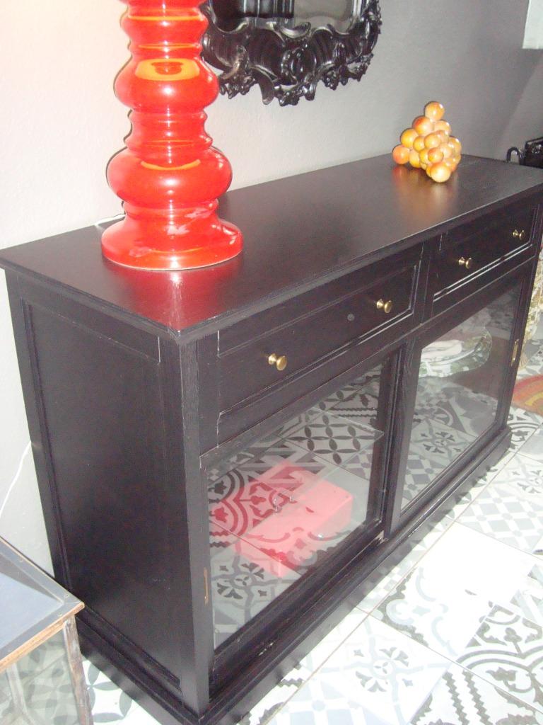 A vendre buffet vitrine IkEA, 25 à 50 cm, Avec tablette(s), Moins de 100 cm, Comme neuf