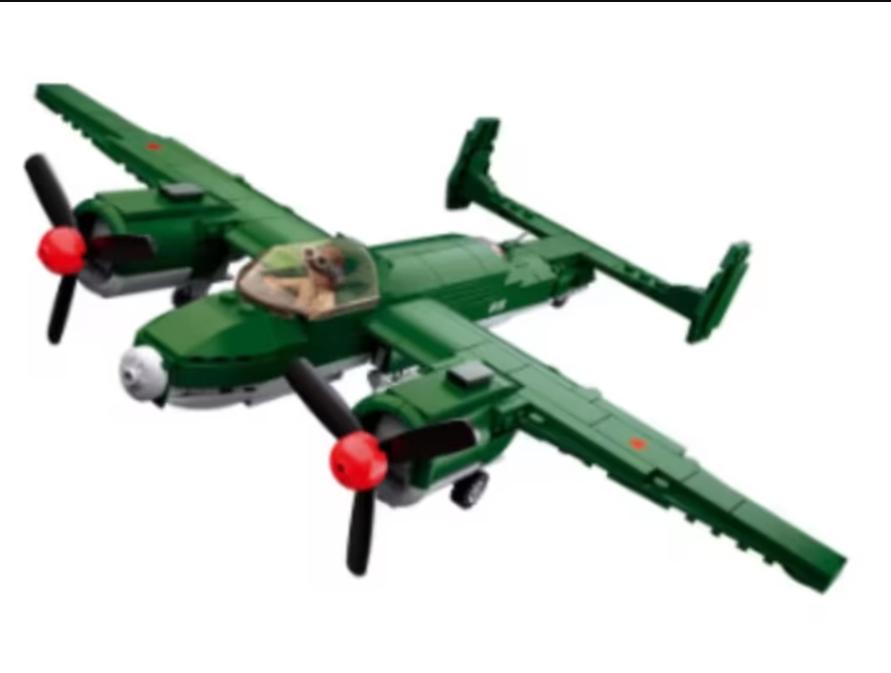 Bouwblokken set Militair - WW2 TU-2 Bomber (311 blokjes), Ophalen of Verzenden, Nieuw