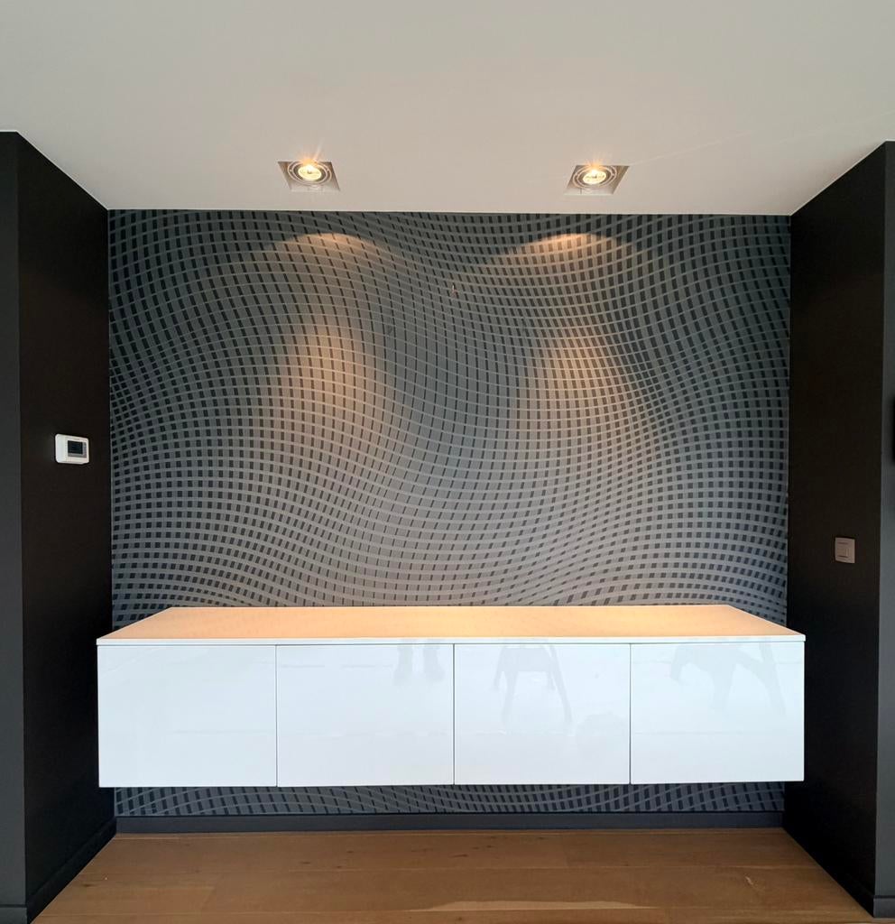 Moderne hangkast wit ,, Ophalen, Overige materialen, Met deur(en), Zo goed als nieuw