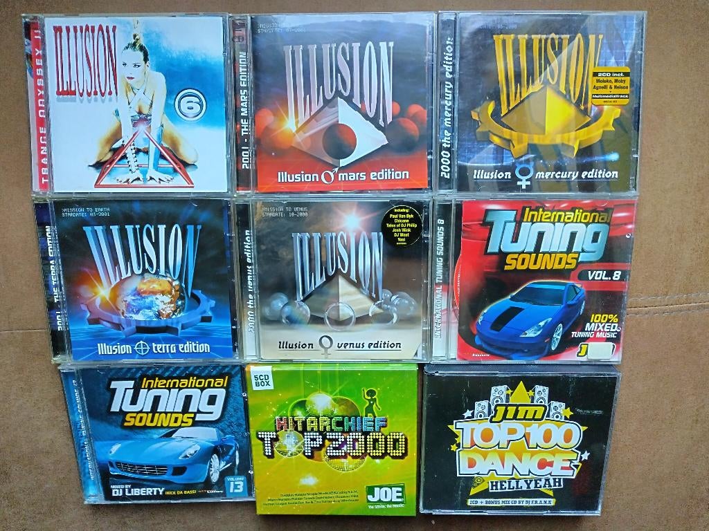 CD * DANCE-TRANCE-RETRO-CLUB-HITS... * 10 € PER CD BOX, Ophalen of Verzenden, Zo goed als nieuw