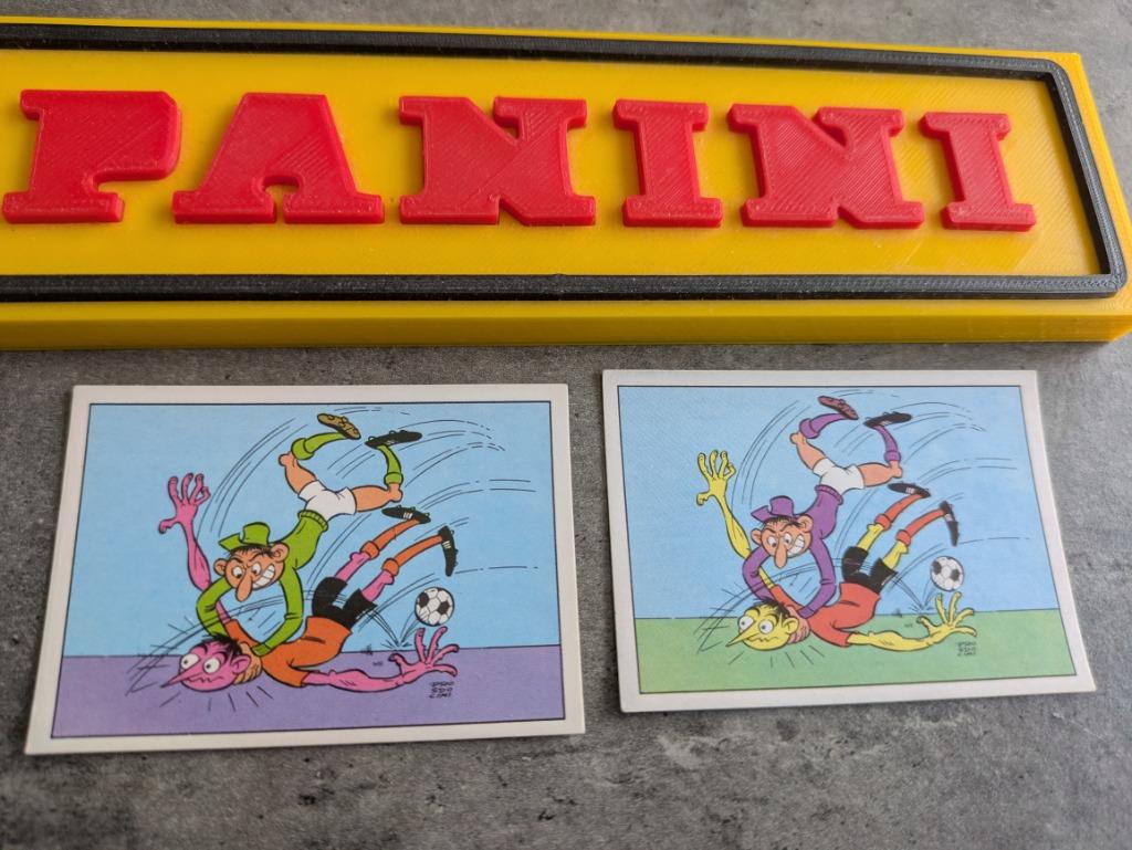 PANINI FOOTBALL 1973/74 Caricatures 2X  rares 1973 n 89, Envoi