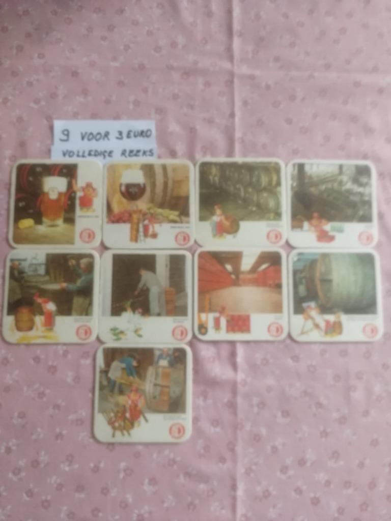 Volledige reeks bierviltjes Gueuze Belle-Vue - Brouwproces, Ophalen of Verzenden, Viltje(s)