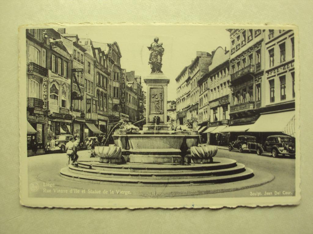 52505 - LIEGE - RUE VINAVE D'ILE ET STATUE DE LA VIERGE, Enlèvement ou Envoi