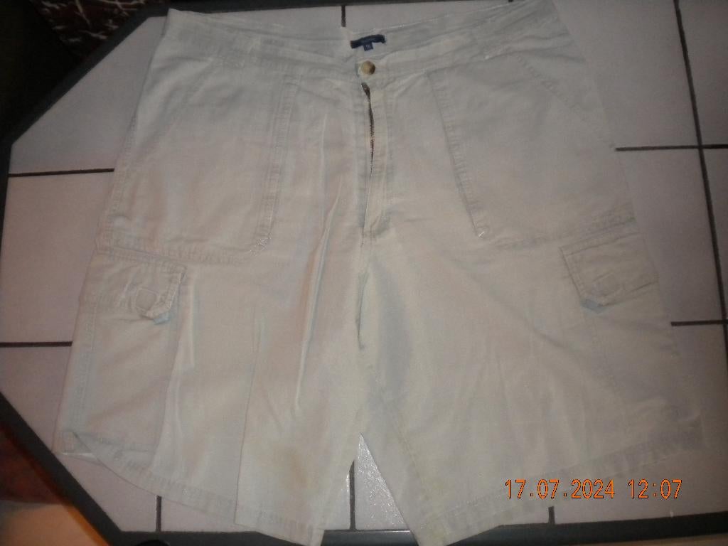 Short (Maat 50) 2st., Vêtements | Hommes, Pantalons, Taille 48/50 (M), Beige, Enlèvement