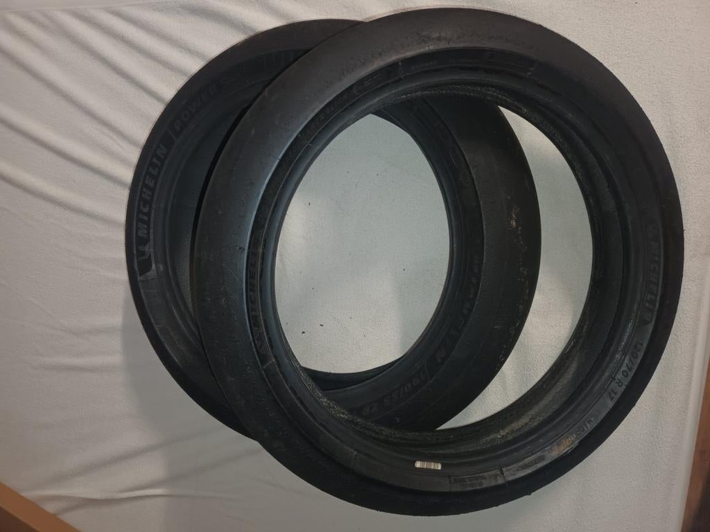 Michelin power slicks 2CT set 190 - 120, Ophalen of Verzenden