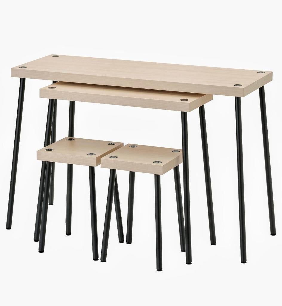 Lot 4 tables et tabourets comme neuf, Enlèvement, Comme neuf