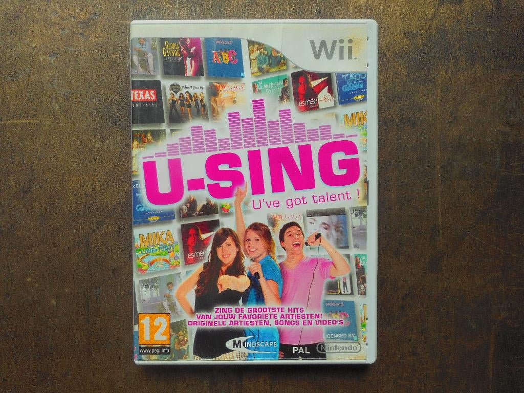 U-Sing U've Got Talent voor Wii (zie foto's), Games en Spelcomputers, Games | Nintendo Wii, Muziek, Gebruikt, Ophalen of Verzenden