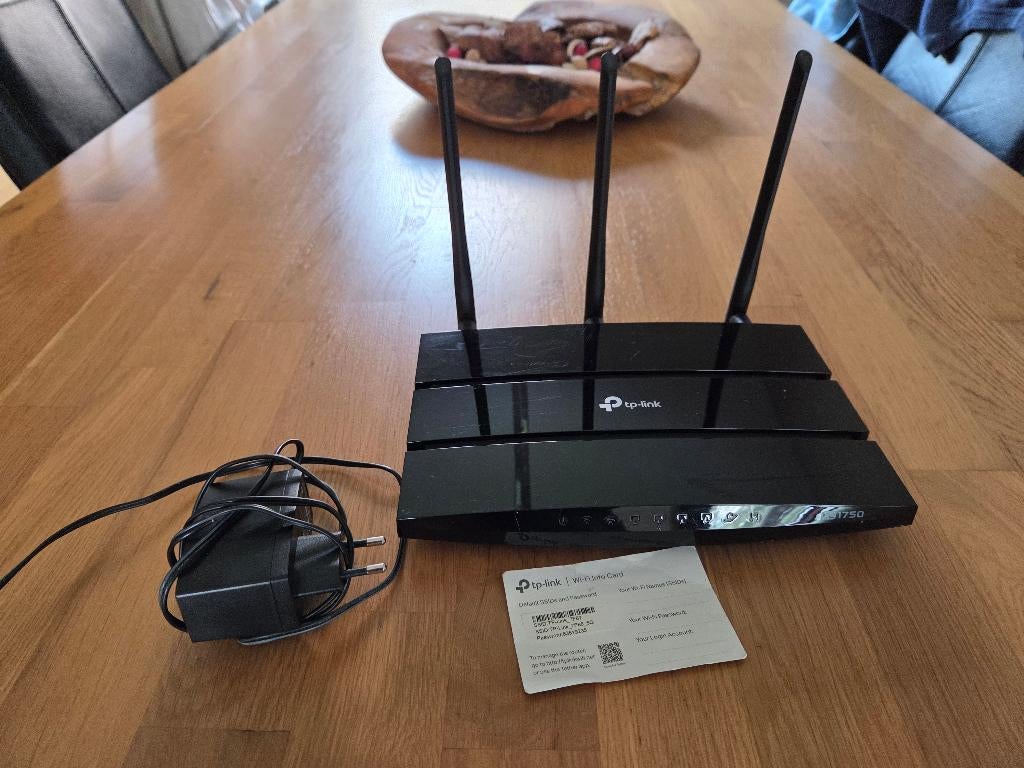 TP LINK-routermodel: ac1750 archer c7, Ophalen of Verzenden, Zo goed als nieuw, Router, TP-Link
