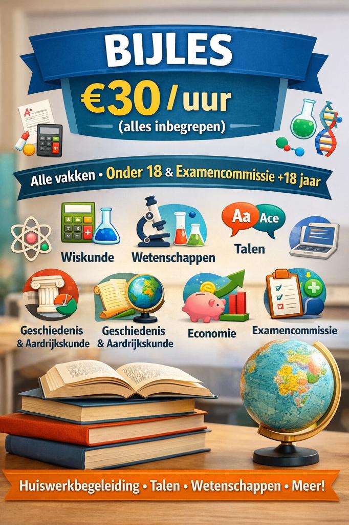 leerkracht / professeur, Cours particulier, Supervision Examen ou Thèse