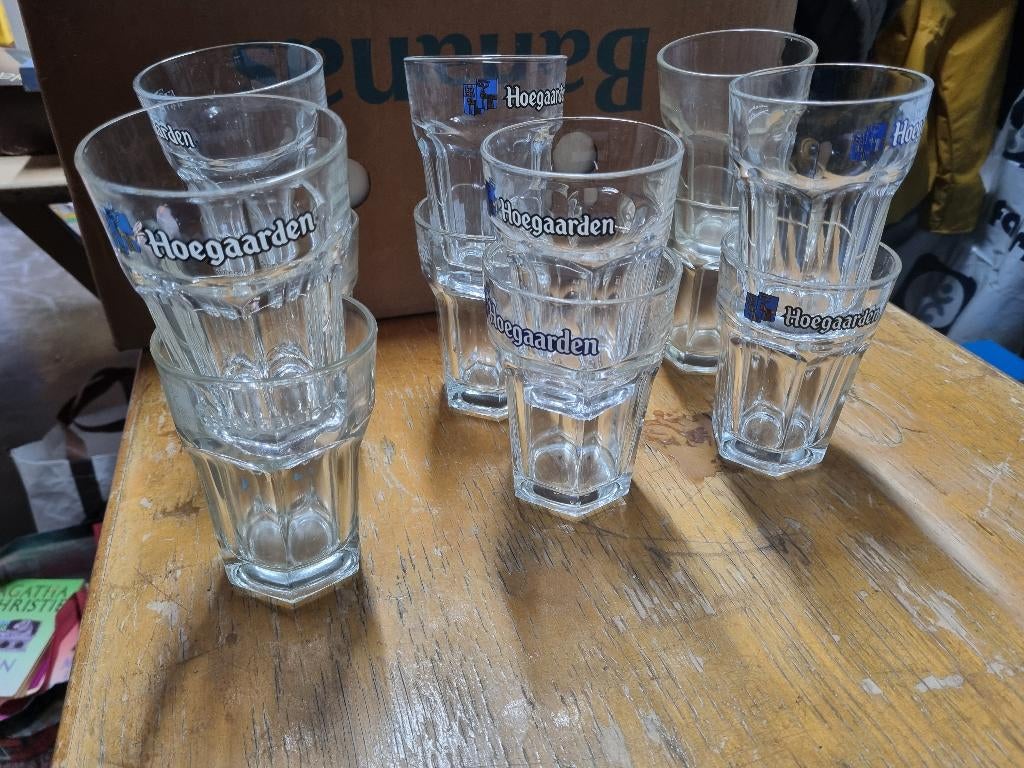 Hoegaarden glazen, Verzamelen, Ophalen, Gebruikt