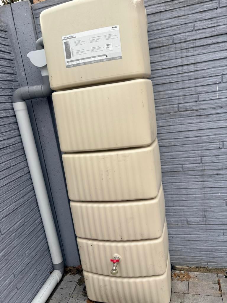 Regen waterton 300L, Tuin en Terras, Regentonnen, Ophalen, Kunststof, Gebruikt, Met kraantje