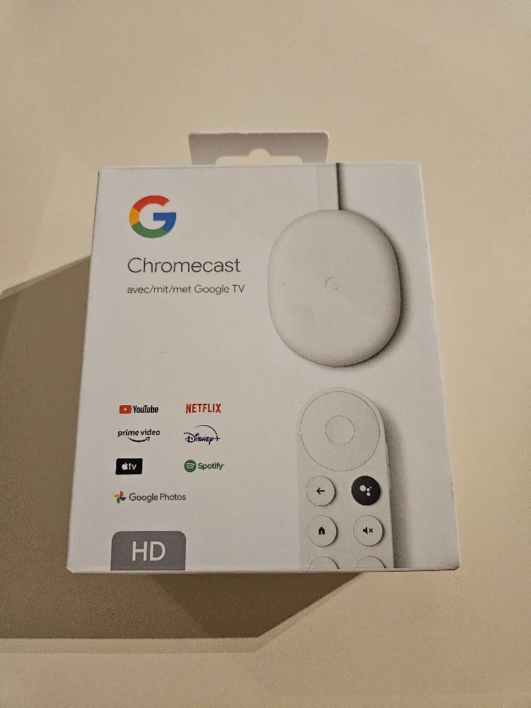 Google Chromecast HD, TV, Hi-fi & Vidéo, Enlèvement ou Envoi, Comme neuf