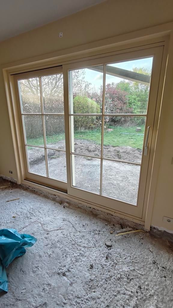 Fenêtre coulissante, Bricolage & Construction, Châssis & Portes coulissantes, Enlèvement, Utilisé, Vitre comprise, 150 à 225 cm