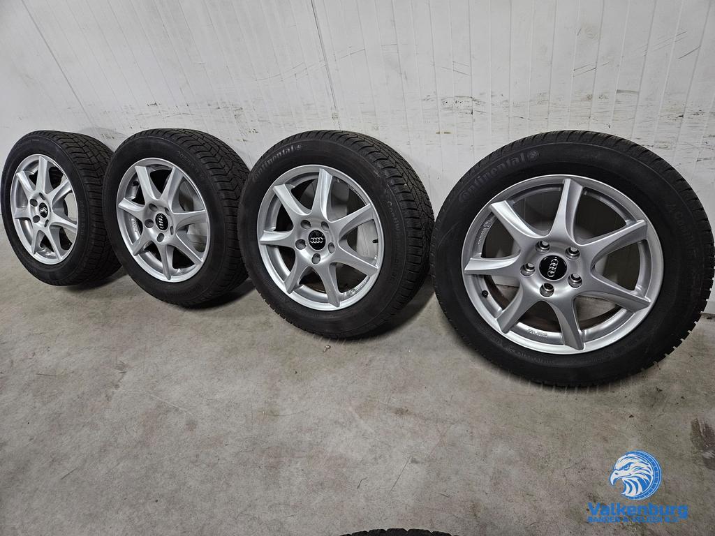 7-8mm! VAG VW Golf Caddy Audi A3 Leon 16 inch velgen 5x112 w, Auto-onderdelen, Banden en Velgen, Gebruikt, -, Banden en Velgen