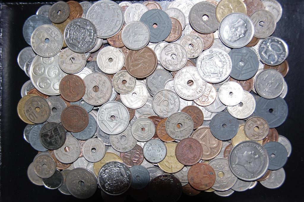 Anciennes pièces belges : grand lot d'environ 270 pièces, Envoi, Série