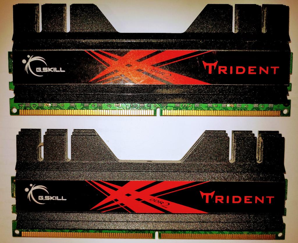 G.Skill Trident F2-8500CL5D-4GBTD 2x 2GB DDR2-1066 PC2-8500, Computers en Software, RAM geheugen, Gebruikt, Ophalen of Verzenden