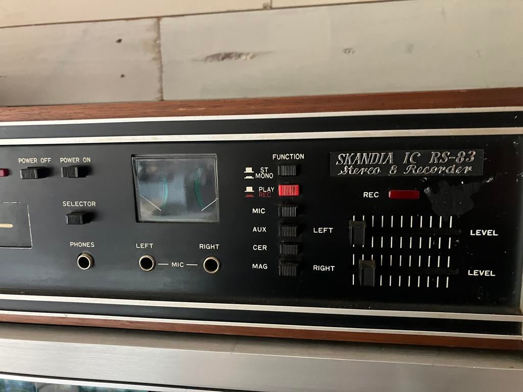Skandia IC RS-83 8 track, Audio, Tv en Foto, Cassettedecks, Ophalen of Verzenden, Enkel, Overige merken