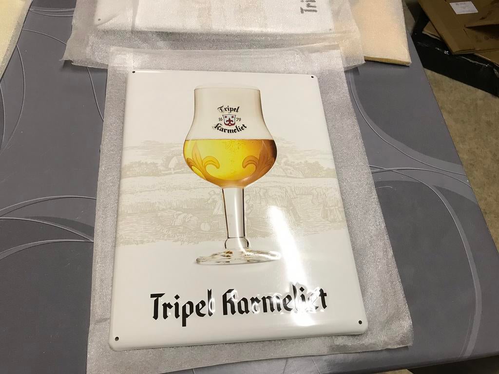 Panneau d'affichage Tripel Karmeliet, neuf, Collections, Marques de bière, Neuf, Panneau, Plaque ou Plaquette publicitaire, Enlèvement ou Envoi