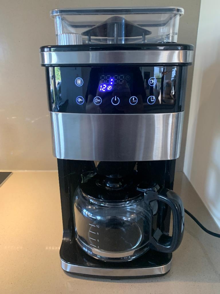 Koffiezetapparaat met bonenmaler, Elektronische apparatuur, Koffiezetapparaten, Ophalen, Zo goed als nieuw, Koffiebonen