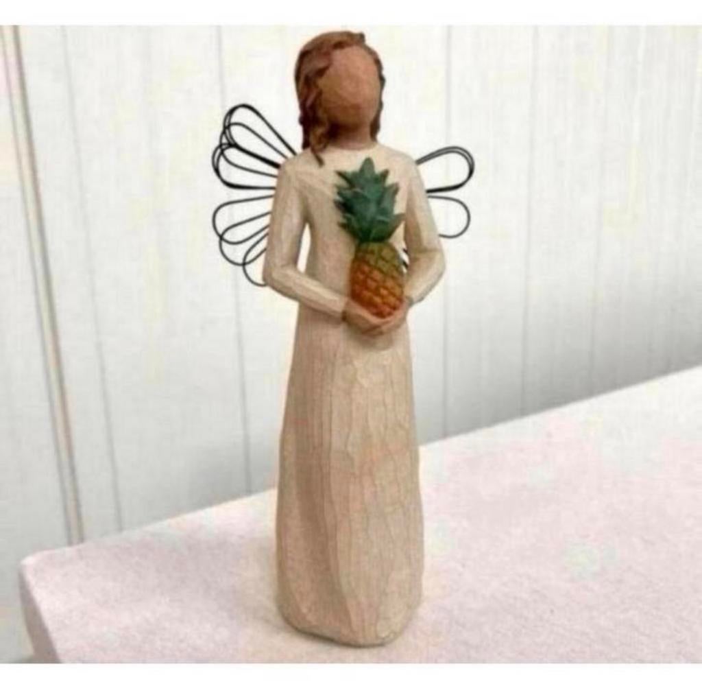 Willow Tree 26081 Statue résine d'ange hospitalier d'ananas, Collections, Statues & Figurines, Comme neuf, Religion, Enlèvement ou Envoi