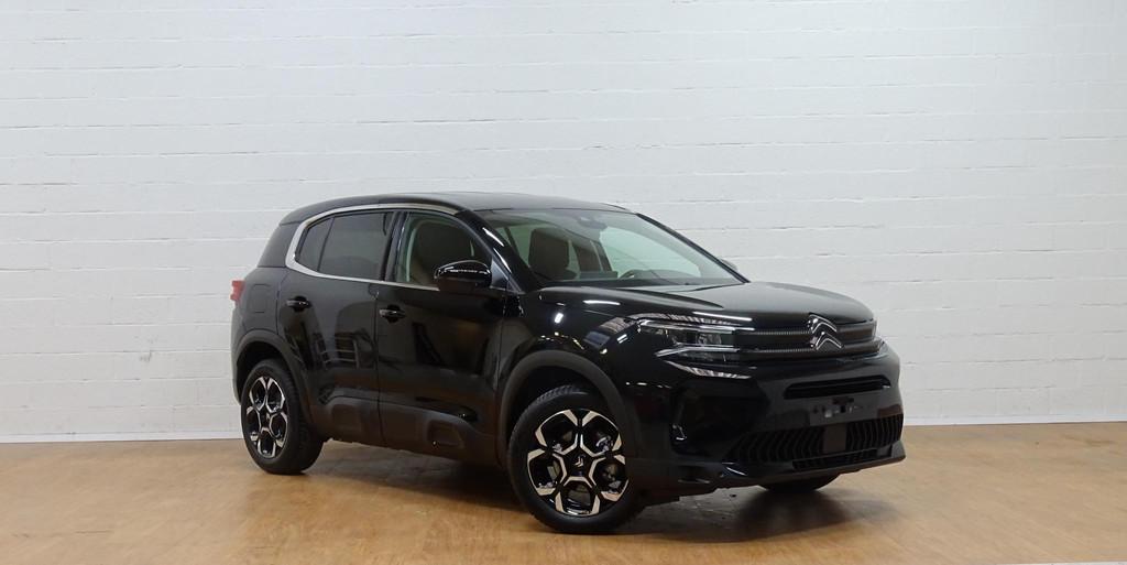 Citroen C5 Aircross Hybrid 136 ë-DCS6 Max, Auto's, Stof, Zwart, Bedrijf, 5 zetels