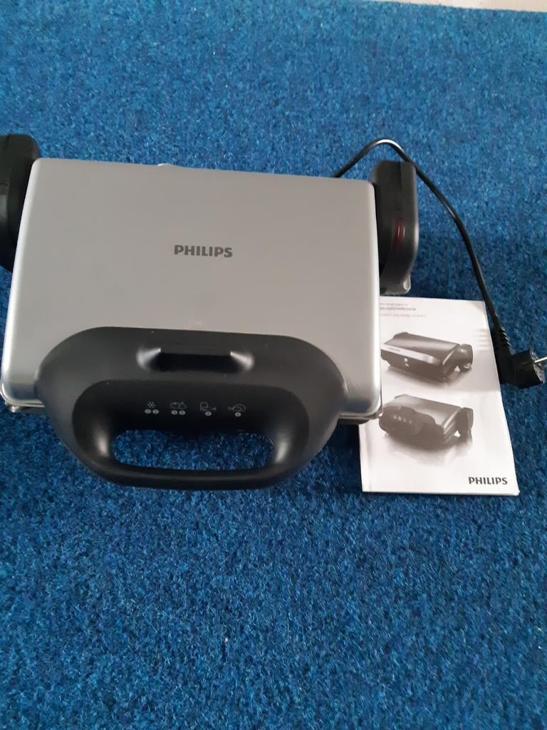 GRIL PHILIPS 2000 W, Electroménager, Enlèvement ou Envoi, Plaques amovibles, Comme neuf