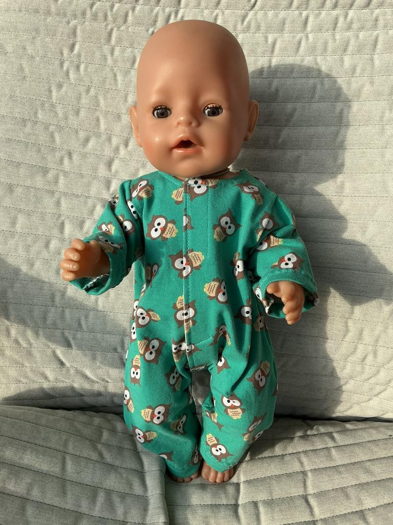 80. Babyborn: Nieuw groen speelpakje met uiltjes, Ophalen of Verzenden, Nieuw, Babypop