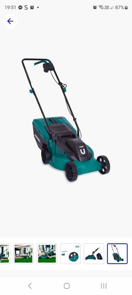 Electrische grasmaaier  1jaar oud, Tuin en Terras, Ophalen