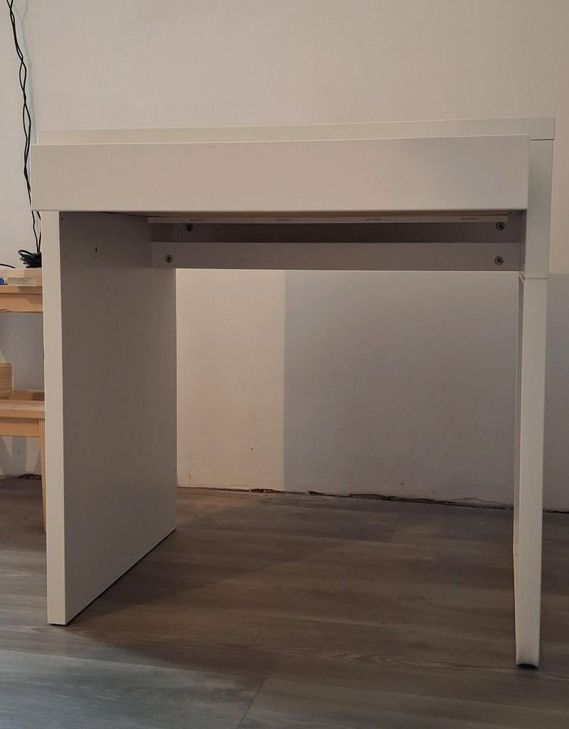 Bureau met lade, wit 73x50x75cm, Maison & Meubles, Bureaux, Comme neuf, Enlèvement, IKEA, Avec tiroirs