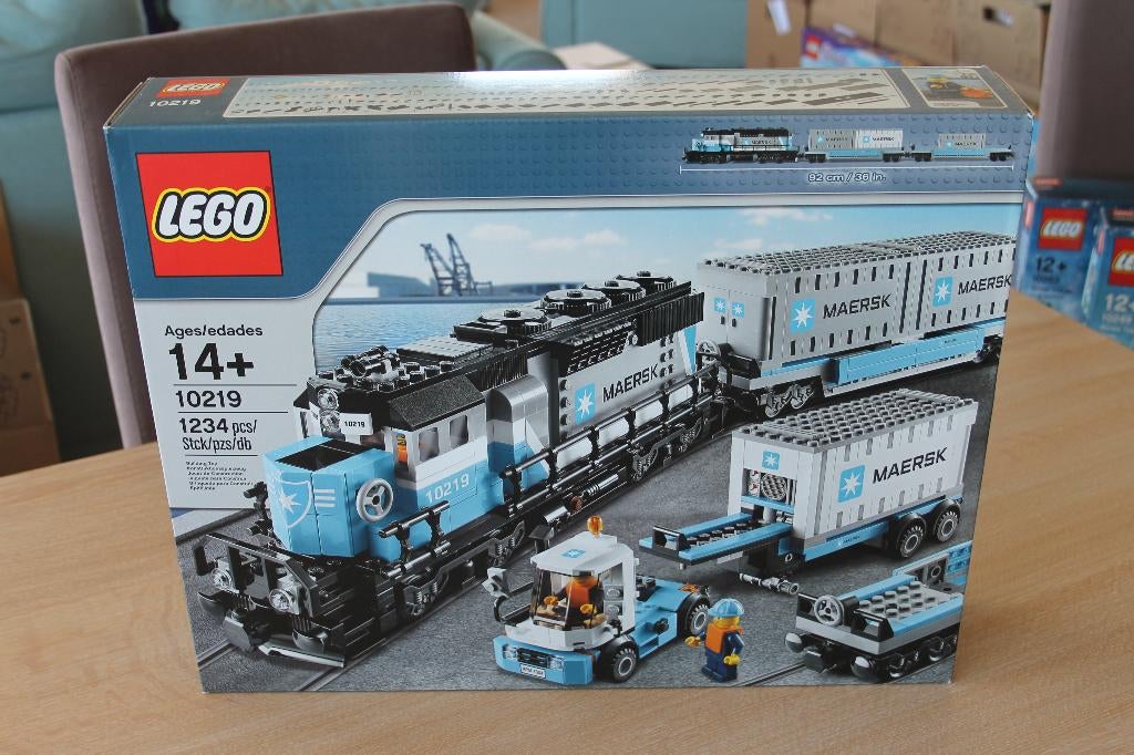 LEGO Creator Expert 10219 Maersk Container Train, Ophalen of Verzenden, Nieuw, Complete set, Lego