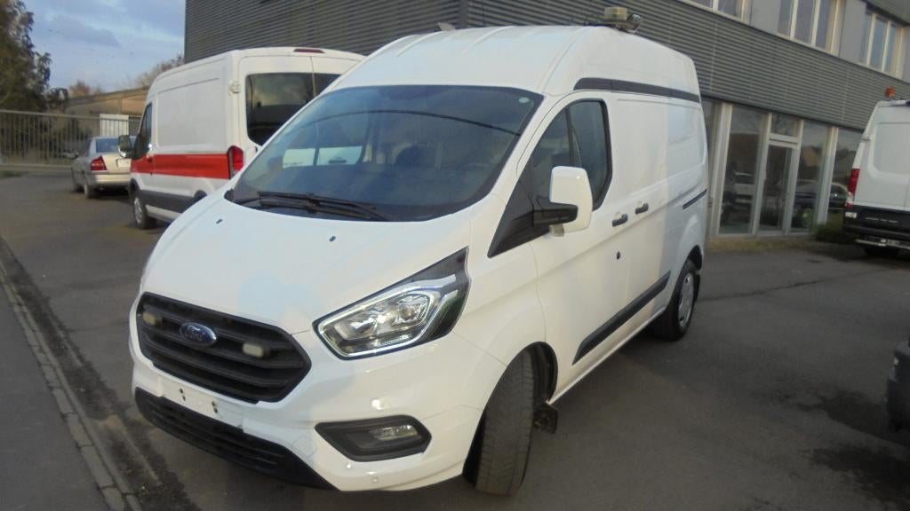 FORD TRANSIT CUSTOM L1H2 - 130 PK - AIRCO - CRUISE - GARANTI, Stof, Euro 6, 4 cilinders, 2500 kg