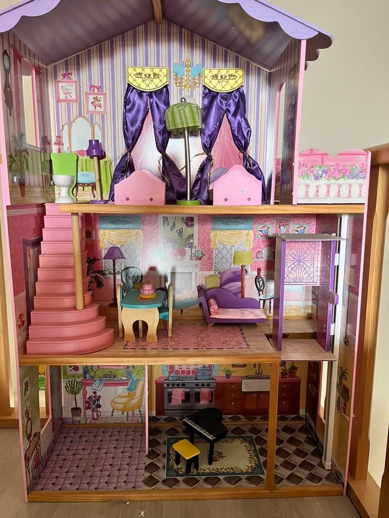 Kidkraft poppenhuis, Kinderen en Baby's, Ophalen, Zo goed als nieuw, Poppenhuis