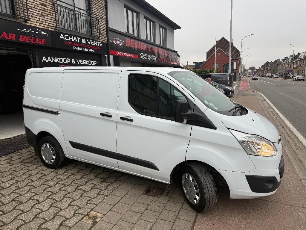 Ford Transit Custom 2018 Euro 6 Airco*Netto 10950*, Parkeersensor, 4 deurs, Euro 6, Wit
