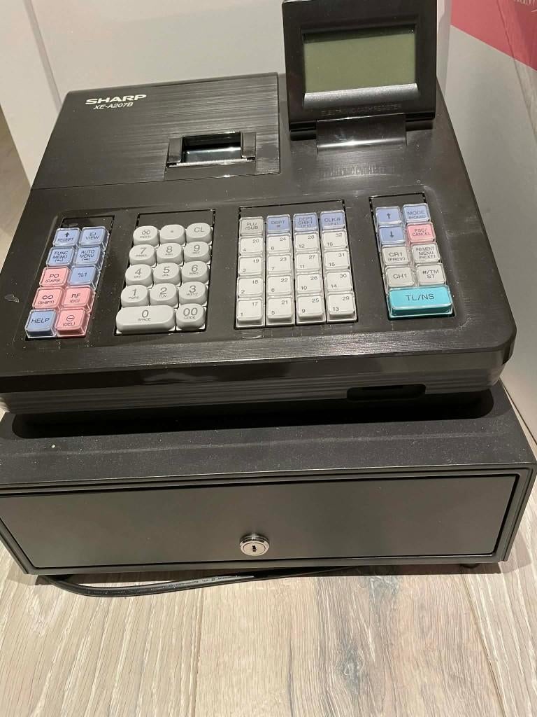 SHARP XE-A207 kassa, Zakelijke goederen, Kantoor en Winkelinrichting | Kassa's en Betaalsystemen, Ophalen