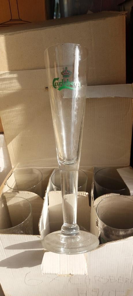6 verres carlsberg haut, Collections, Marques de bière, Enlèvement ou Envoi